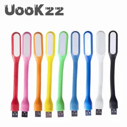 UooKzz-Lámpara de lectura LED USB de 5V, Mini Luz de libro plegable para acampar, luces nocturnas, lámparas de mesa para banco de energía, PC, portátil