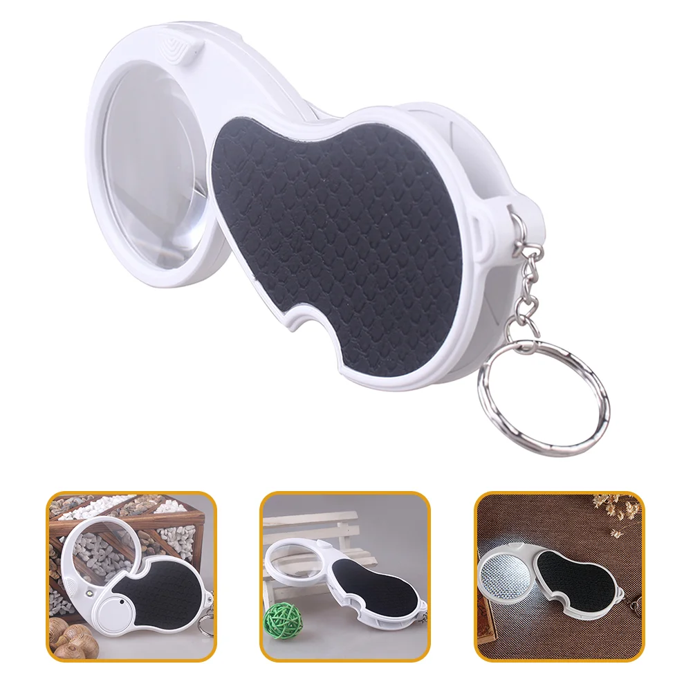 

Folding Magnifying Glass Magnifier for Reading Lighted Small Abs Frame Coins with Pocket Portable