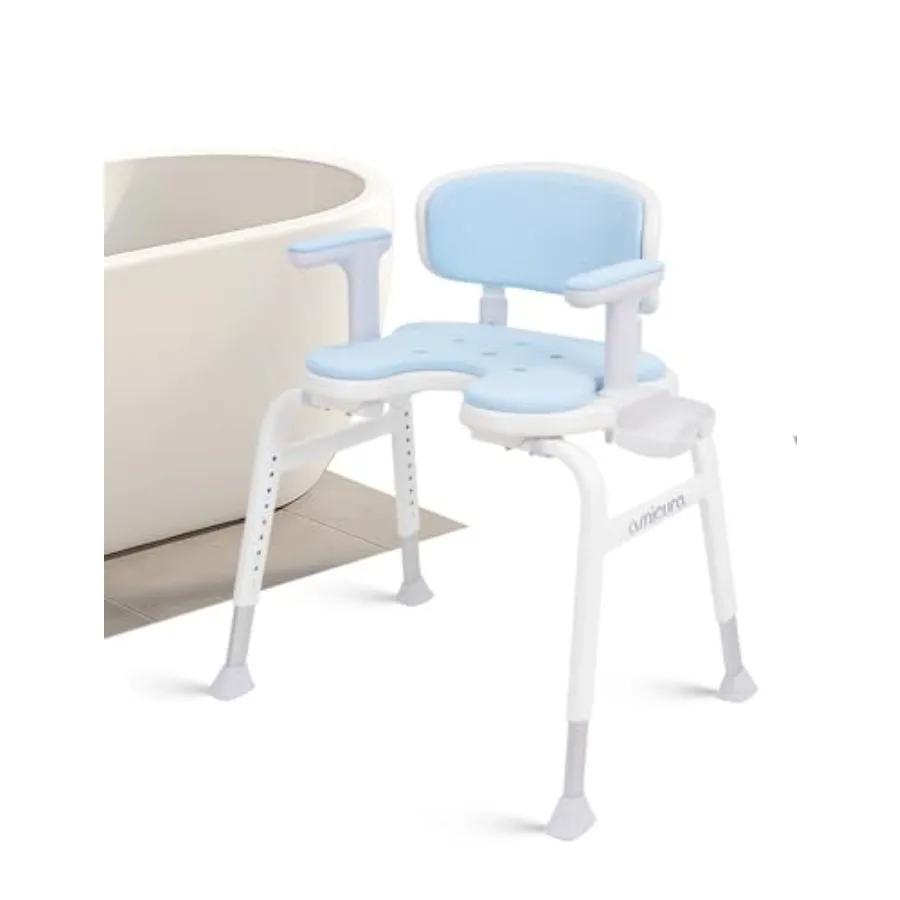 

U-образное сиденье для душа для взрослых с утолщенной подушкой из ЭВА, регулируемое по высоте, для пожилых людей