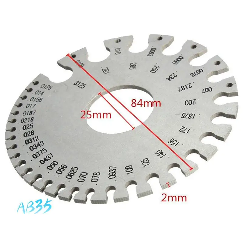 

AB35-2 Pack Steel Welding Gauge Welding Gauge Inspection Tool Wire Sizes Thickness Gauge