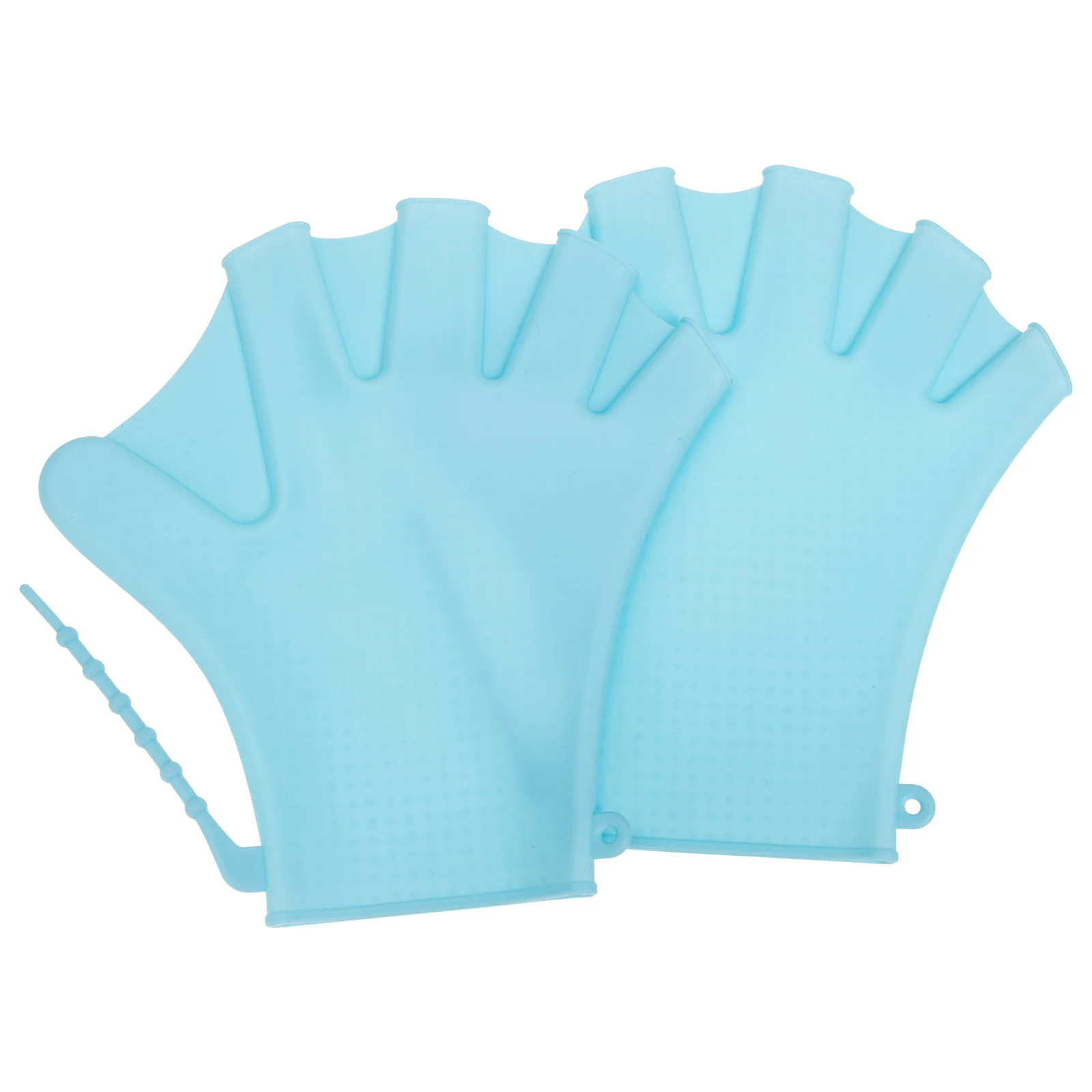 

Swimming Gloves Water Fitness Diving Training Grid Adjustable Pool Silica Gel Dive Auxiliary Mitten Insulation Aid