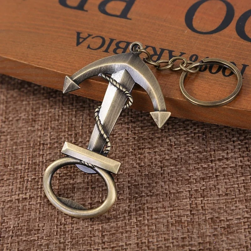 Anchor Wedding Favors for Guests Openers Anchor Shape Beer Bottle Opener Keychain Retro Beer Opener Keychain Gadgets Key Ring