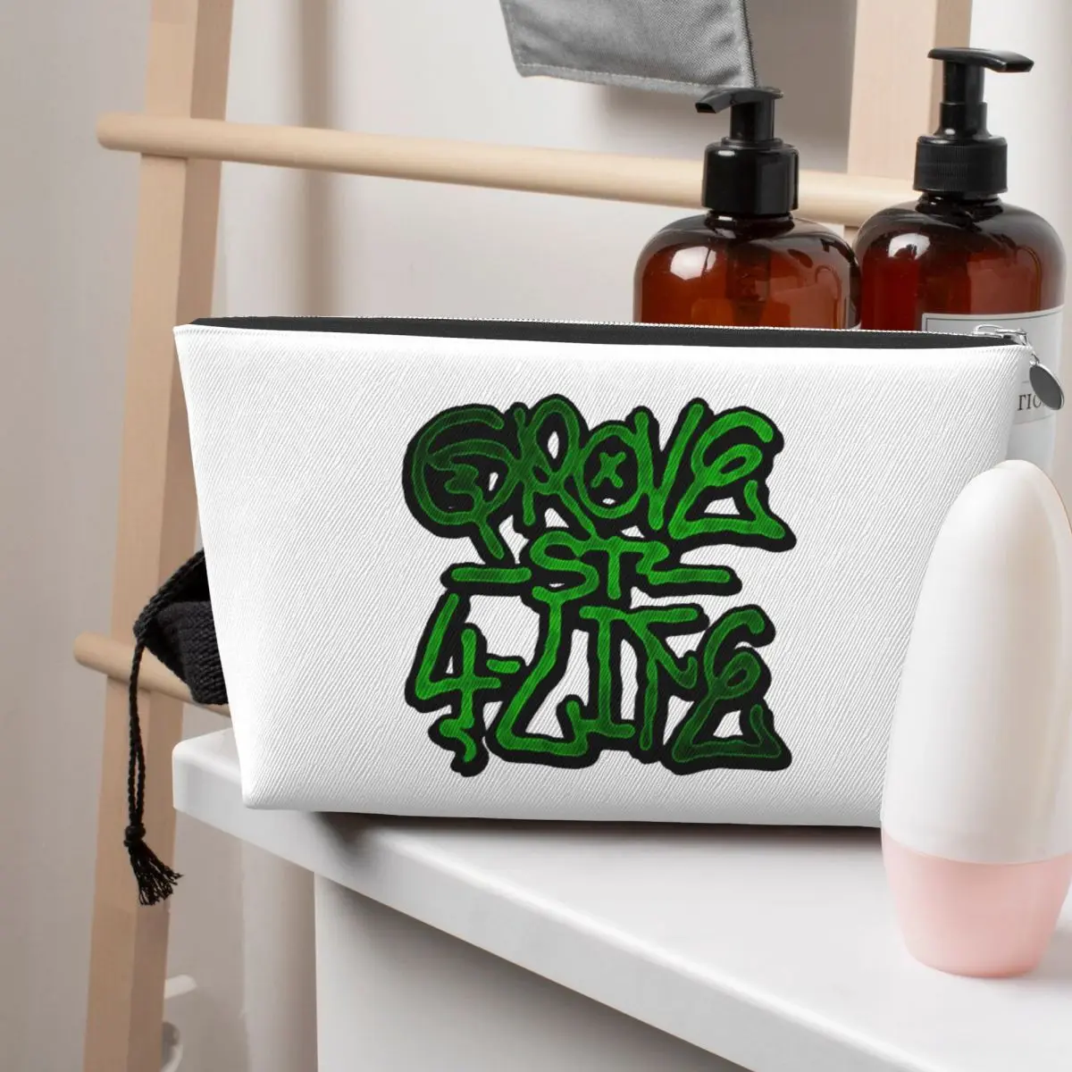 Harajuku Grove 4 Life GTA San Andreas (4) حقائب مستحضرات التجميل النسائية السفر ماكياج المنظم الحقيبة تخزين أدوات الزينة صندوق أدوات Dopp #2