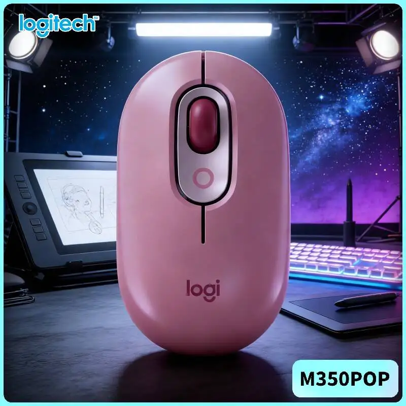 Logitech   POP Wireless Mouse 77g Lightweight Auto Sleep Quiet Operation for Hotel Business Trip Work Tasks and Projects
