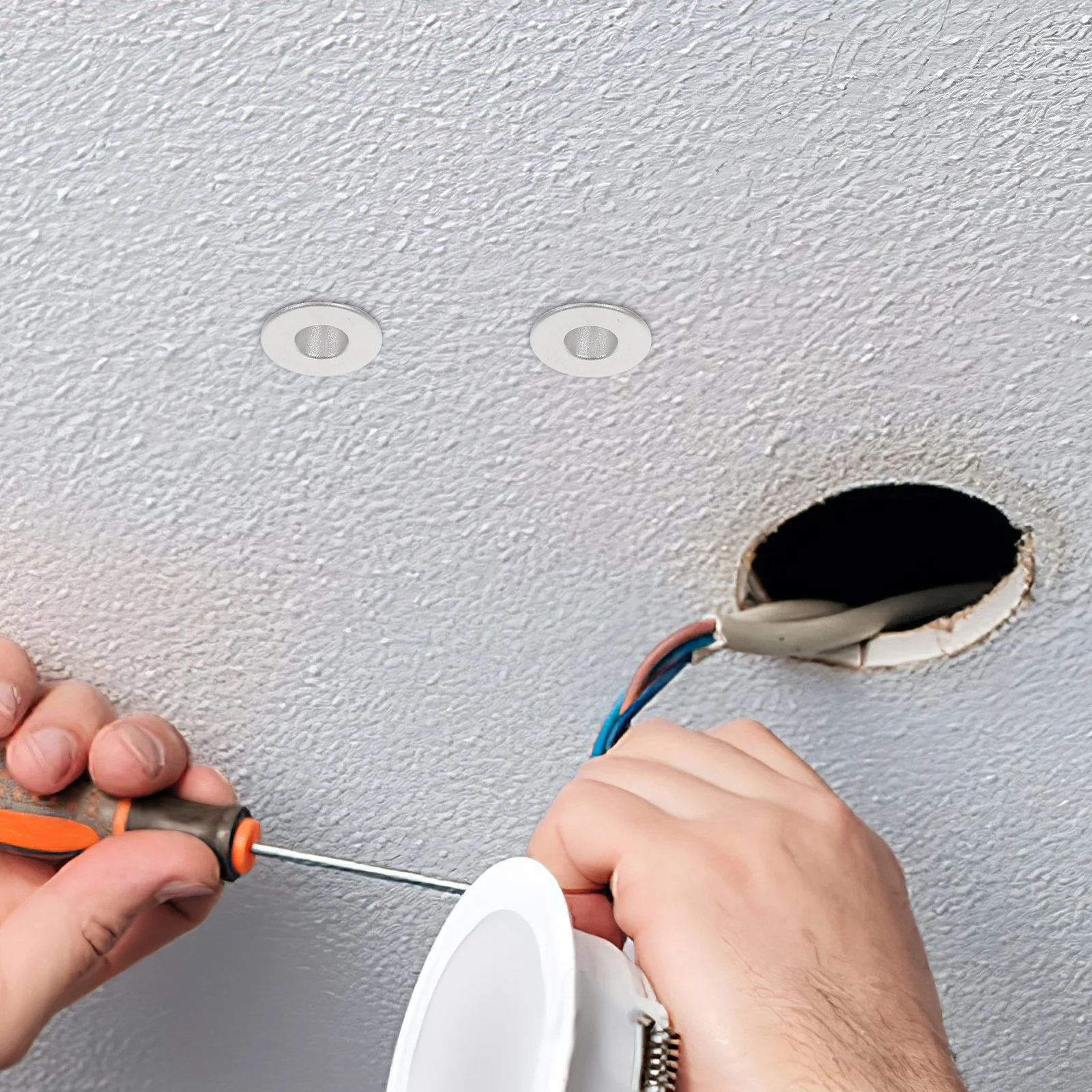 2 قطعة أضواء Led صغيرة 1 واط Dc12V المدمجة راحة أسفل ضوء لخزانة Rv قارب خزانة عرض الرف عصا على جدار السقف #1