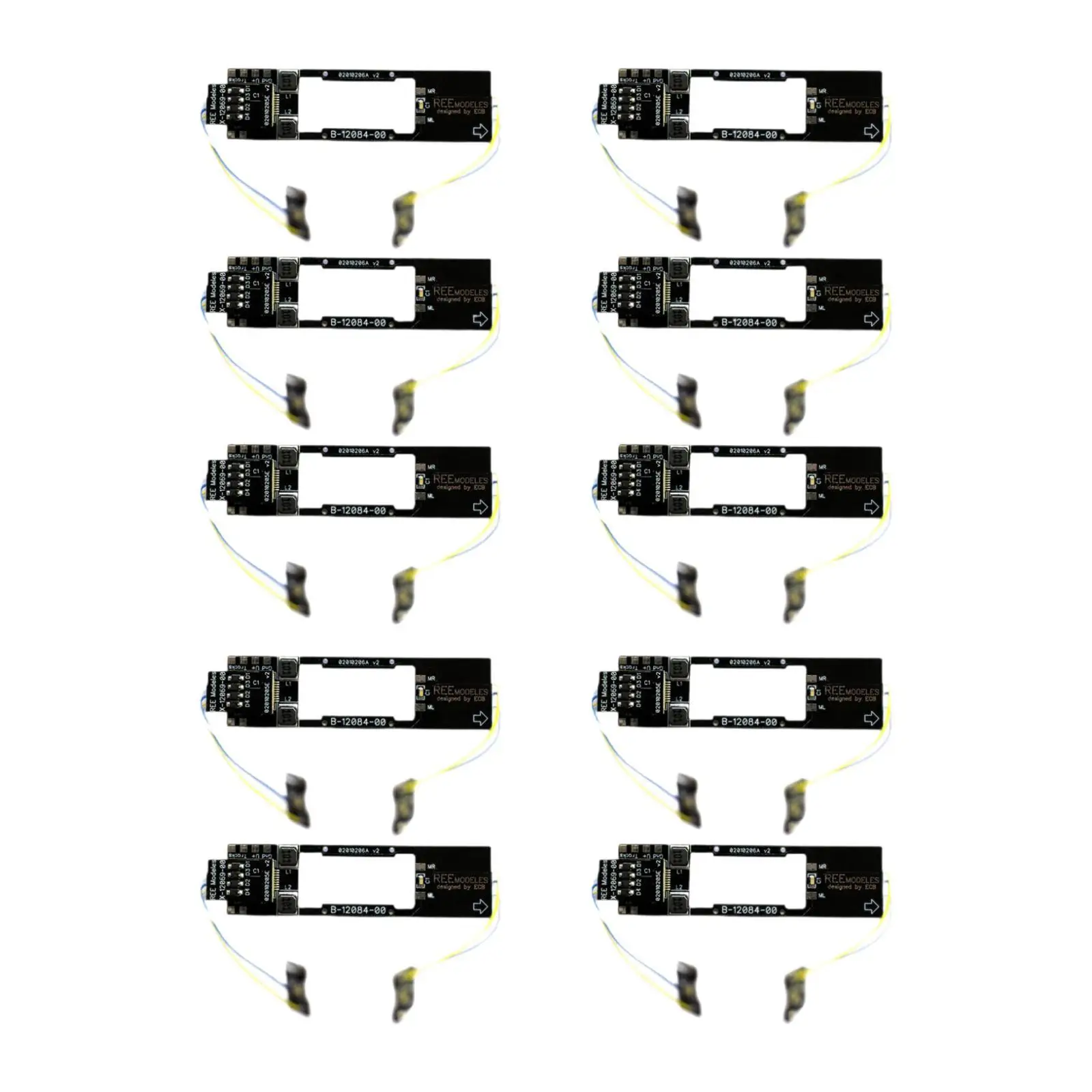 10Pcs N Gauge Model Train IC Board DIY Modification Electric Train Parts Upgrade for 1:160 Hobby Building Model Trains Scenery