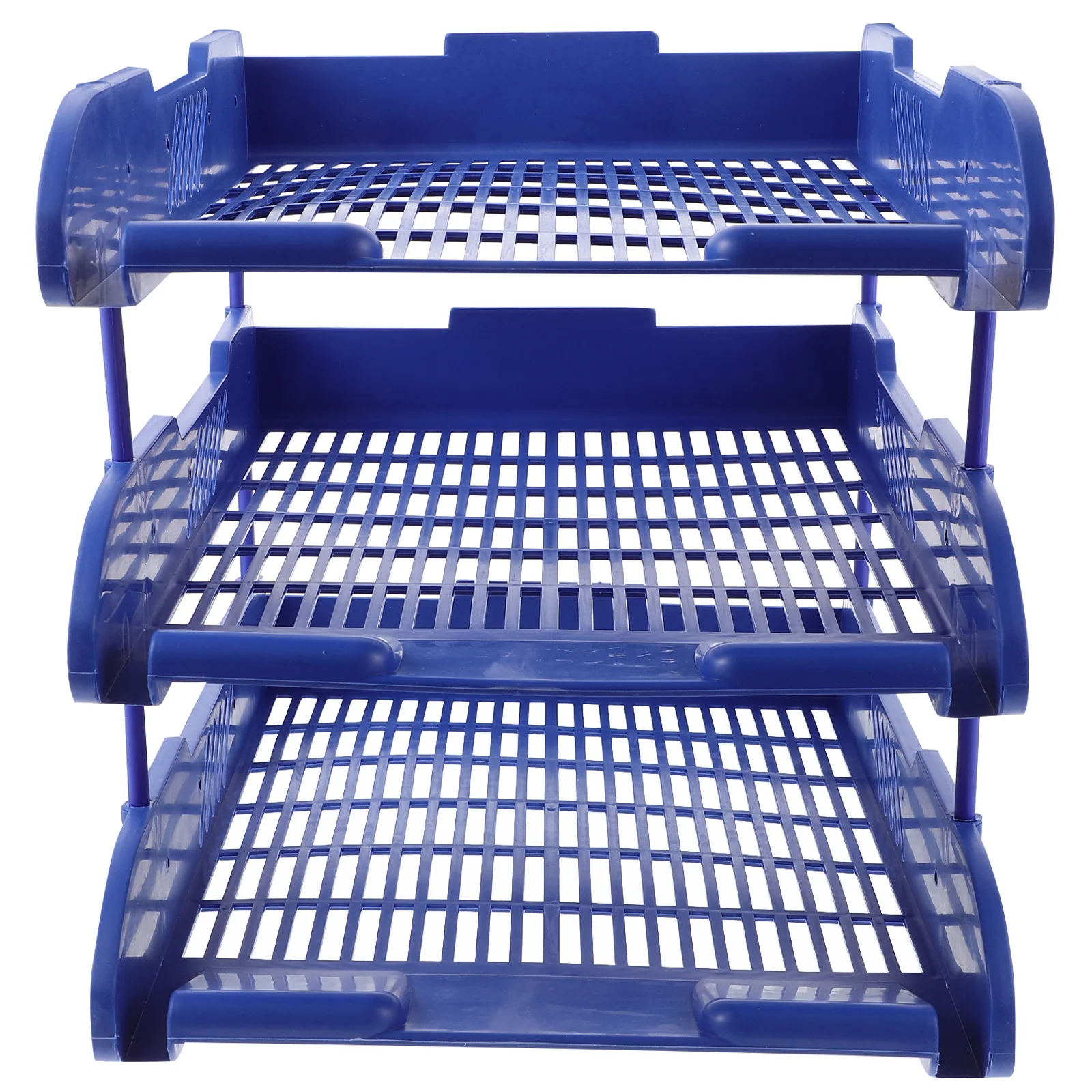 

Desktop File Organizer 3 Layers Space Saving Paper Tray for Desk Office Magazine Storage Document Organizer Rack