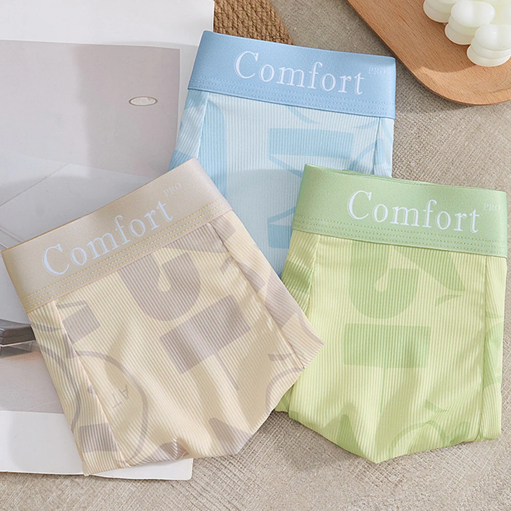 

Men Print Breathable Pouch Underwear Quick Dry Underpants Summer Men's Panties Seamless Trunks Soft SleepBoxershorts Sexy Shorts