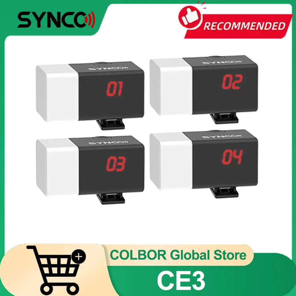 

SYNCO CE3 Tally Light Camera Eye Transmitter 2.4G Lora IP Remote Connectivity 10H Battery Life Supports 1km Transmission