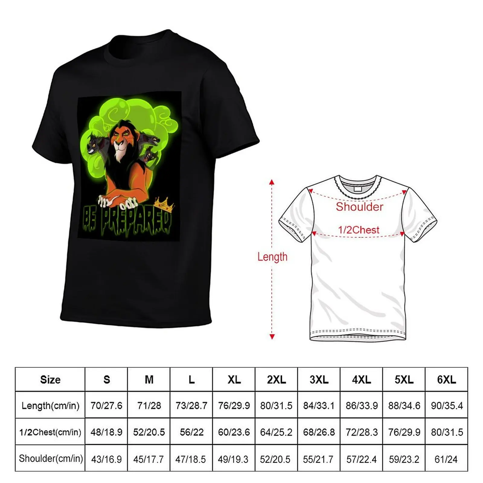 Scar poster T-Shirt summer tops animal prinfor boys mens graphic t-shirts funny