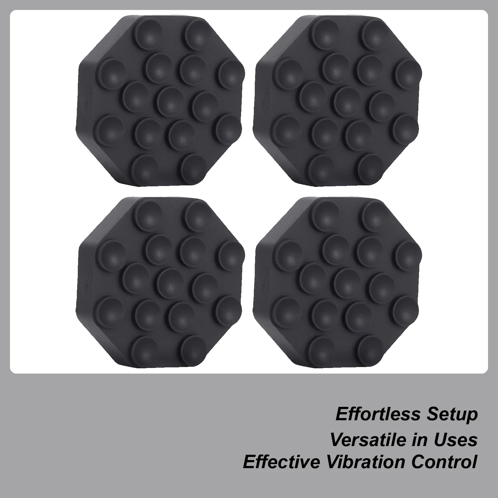 

Anti Vibration Pads Washer & Dryer Pedestal Pads 4 Piece Reduce Noise Shock Support Anti-Slip Mat Foot Pedestal For Protect