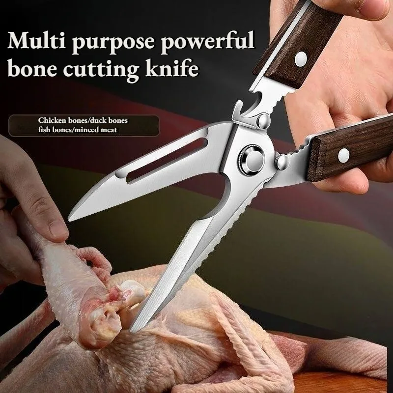 

Kitchen Scissors Multi functional Household Strong Scissors for Chicken, Duck, Goose Bones, Food Grade