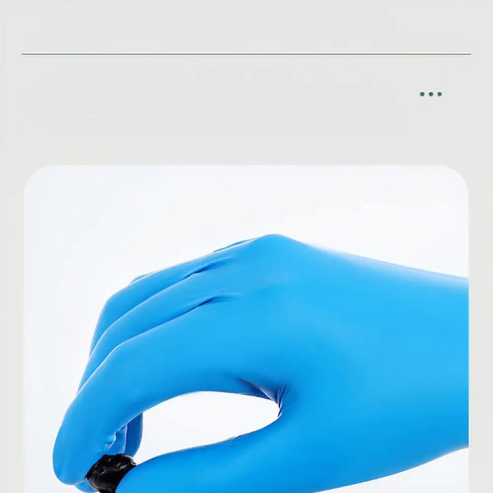 Reliable Disposable Nitrile Gloves Protective Hand Gear For Laboratory Cooking Housework Industrial Safety Usage