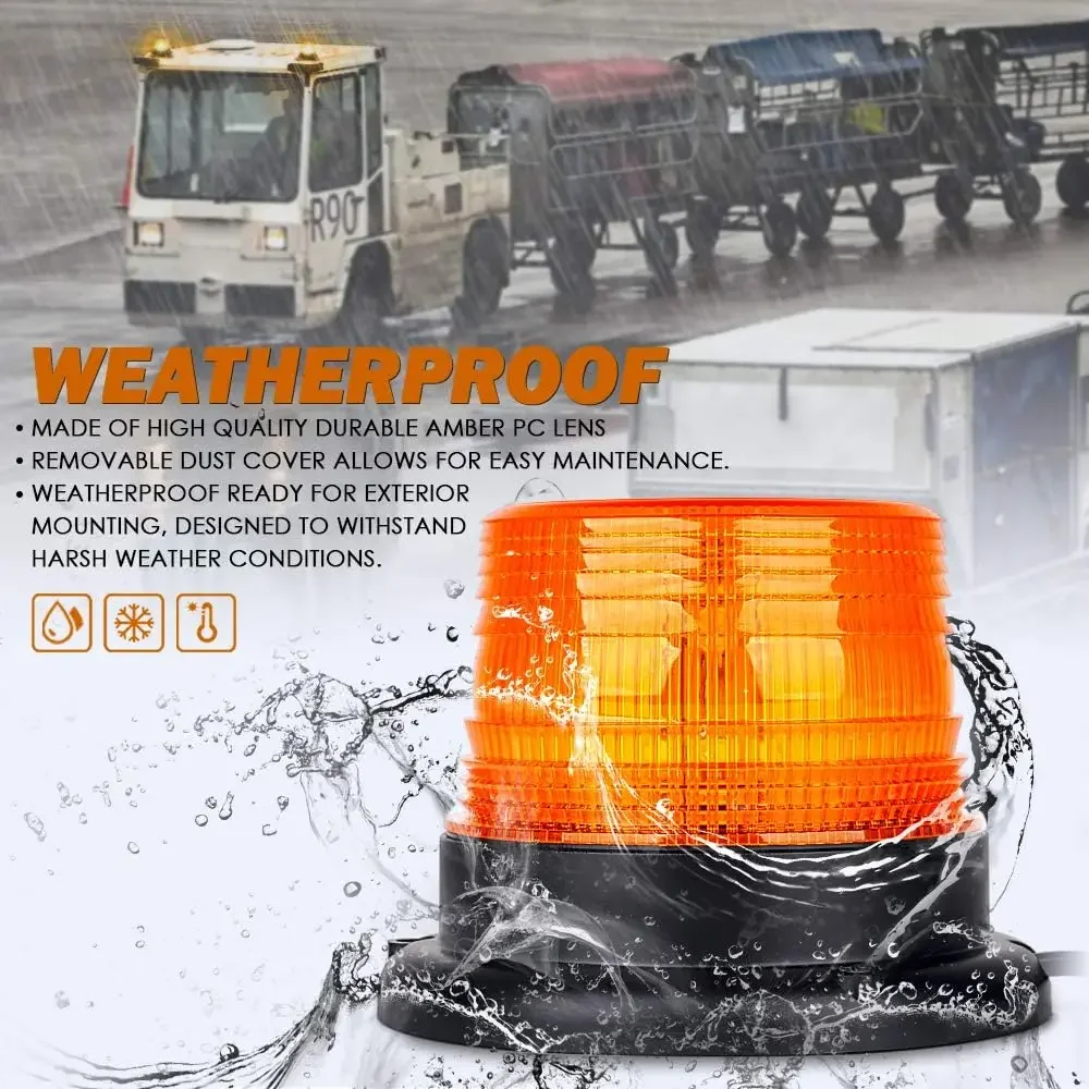 Auto Avvertimento Luce Di Emergenza 40LED Singal Strobe Sicurezza Lampeggiante Faro Lampada Stroboscopica Base Magnetica per Camion Rimorchio 12V-24V