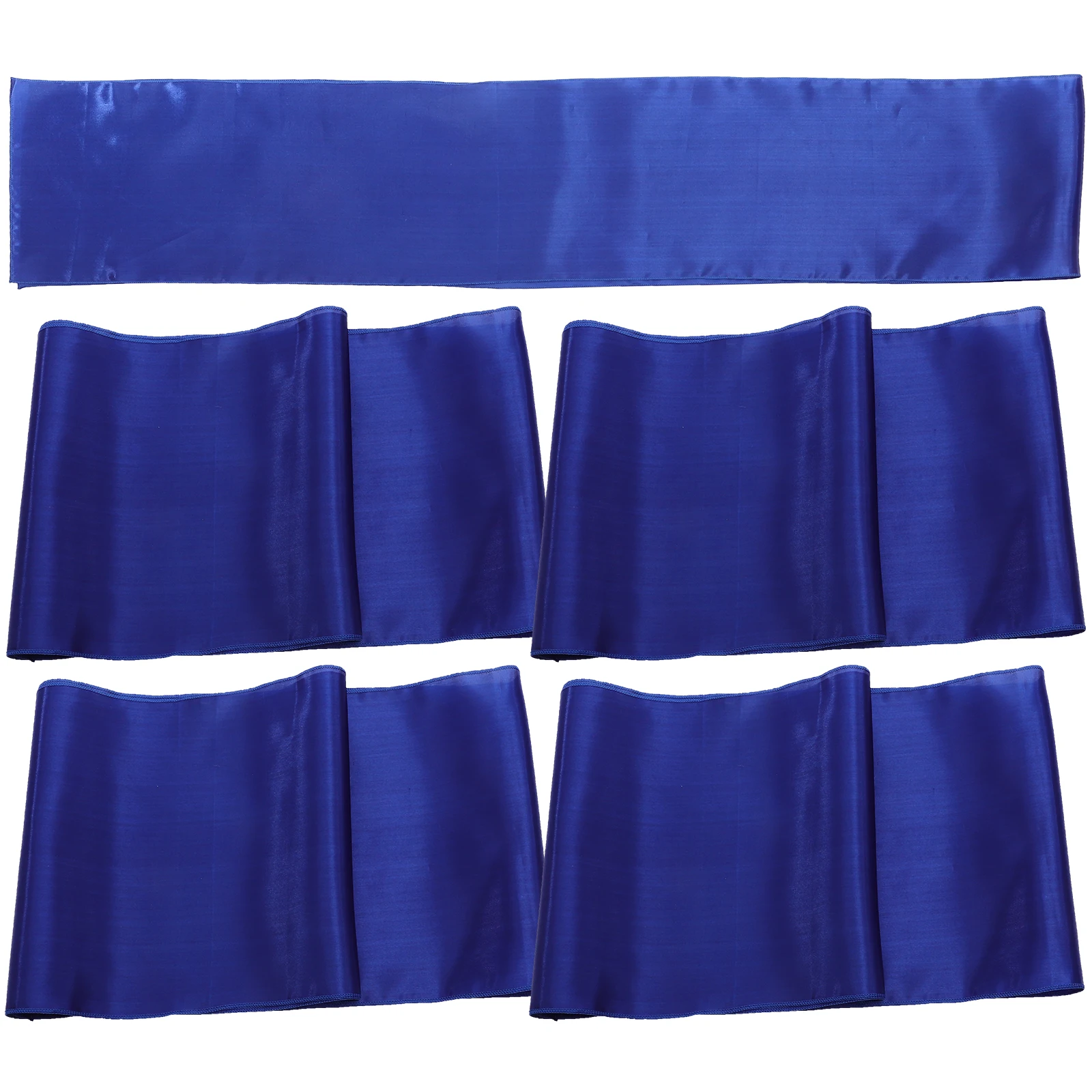 

5pcs Runners For Birthday Party Wedding Home Decor Dining Cloth Rectangle Round Tables Elegant Long Table Cover Reusable Festive