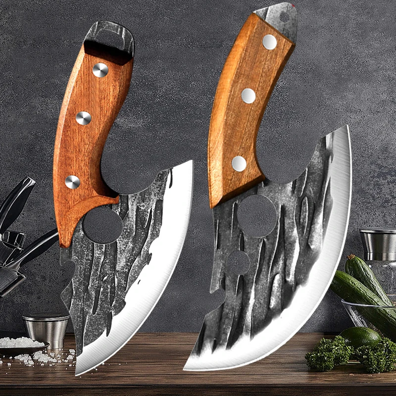 Stainless Steel Boning Knife Multifunctional Kitchen Knives with Bottle Opener Knife Handmade Forged Knife Kitchen Accessories