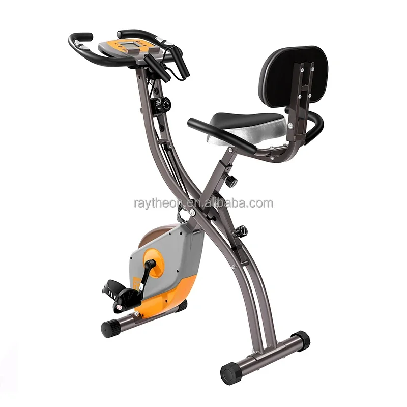 AS SEEN ON TV Folding Magnetic Fitness Exercise Bike Recumbent Fitness Bike Exercise Indoor Stationary X Bike