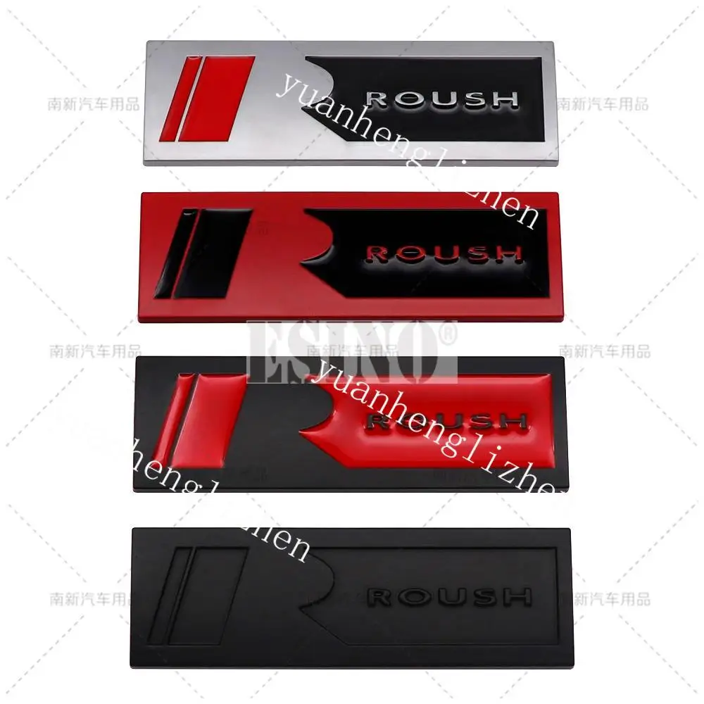 3D For Roush Performance Car Trunk Metal Alloy Adhesive Badge Emblem Body Tailgate Accessories For Mustang For Shelby GT GT 500
