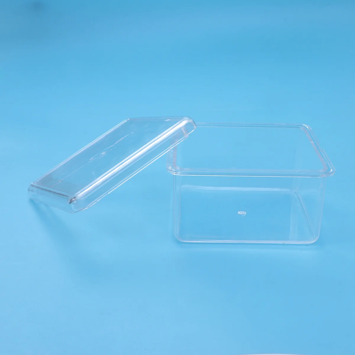 Caja organizadora de maquillaje de acrílico transparente, estuche de almacenamiento transparente para lápiz labial, Perfume, cosméticos, 9x9cm