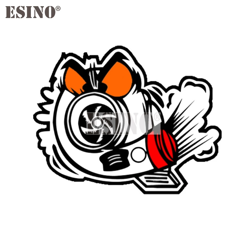 Car Styling Funny Snail Boost Cartoon Design PVC Painting Car Body Decal Waterproof Car Sticker Pattern Vinyl