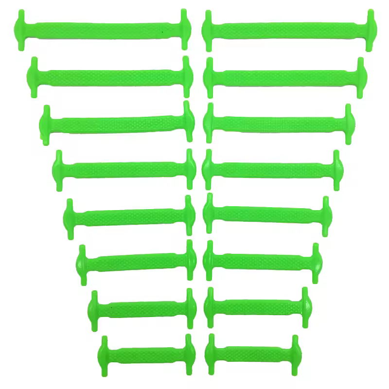 16pcs/lot Silicone Shoelaces No Tie Shoelaces 12 colors Elastic Lace Shoelace Creative Lazy Silicone Laces Rubber Lace - Image 16