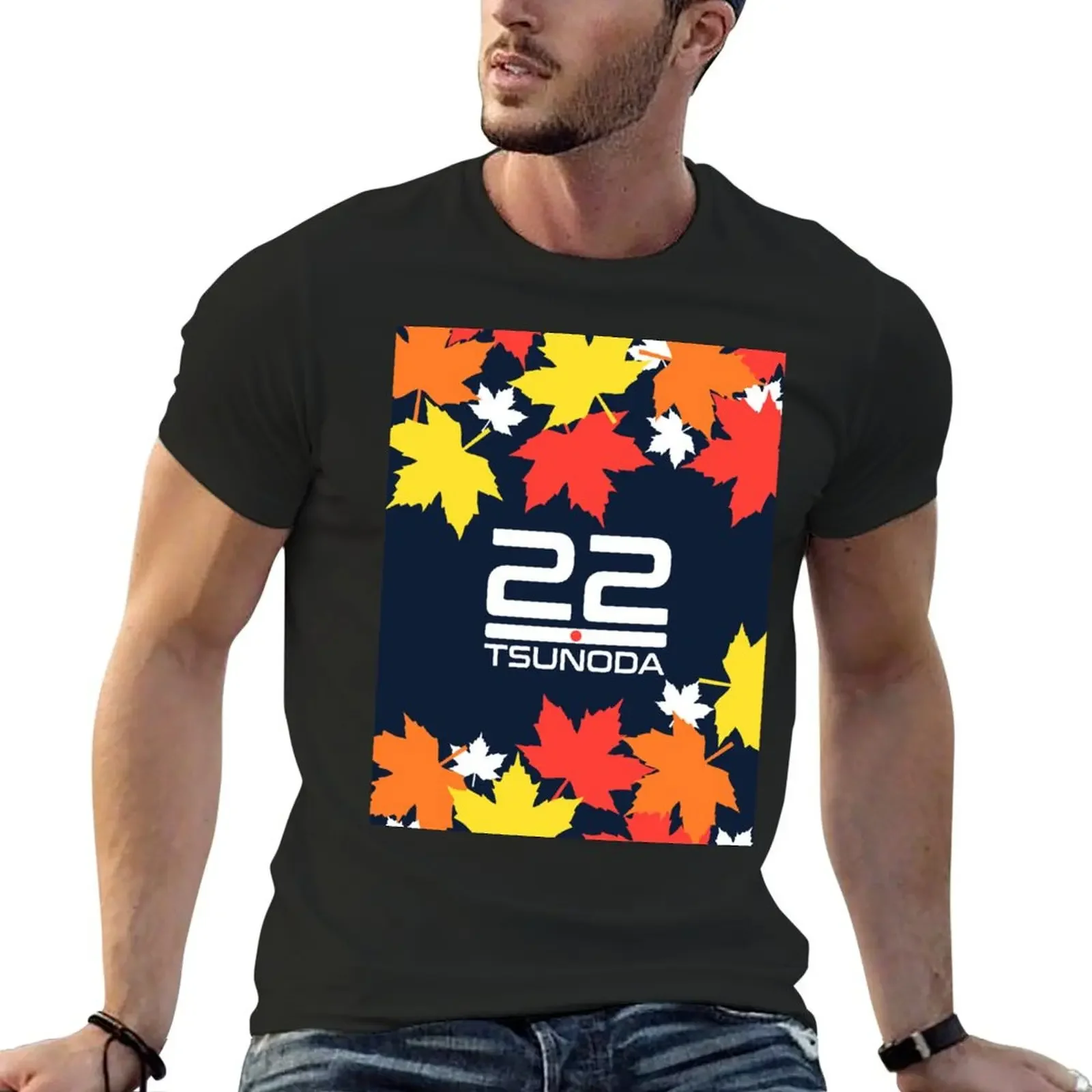 

F1 2024 - Yuki Tsunoda #22 T-Shirt quick drying summer tops heavy weight t shirts for men