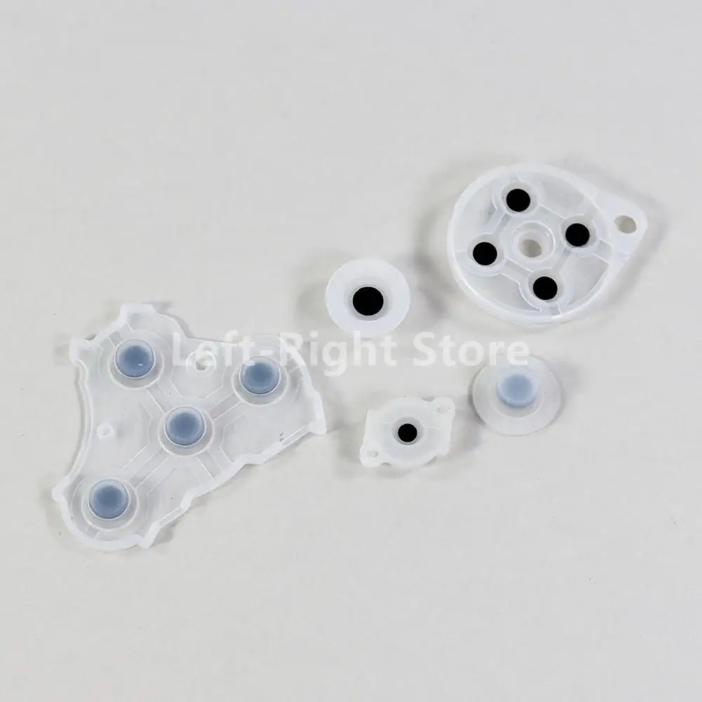 2 juegos para Nintendo GameCube, botones adhesivos conductores, almohadilla de silicona de contacto de goma, botón d-pad para controlador de juego NGC