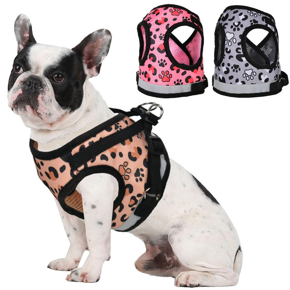 Dog Harness For Small Medium Dogs Cat Reflective Pet Chest Strap Outdoor Walking Puppy Vest Harness Chihuahua Yorkshire Supplies