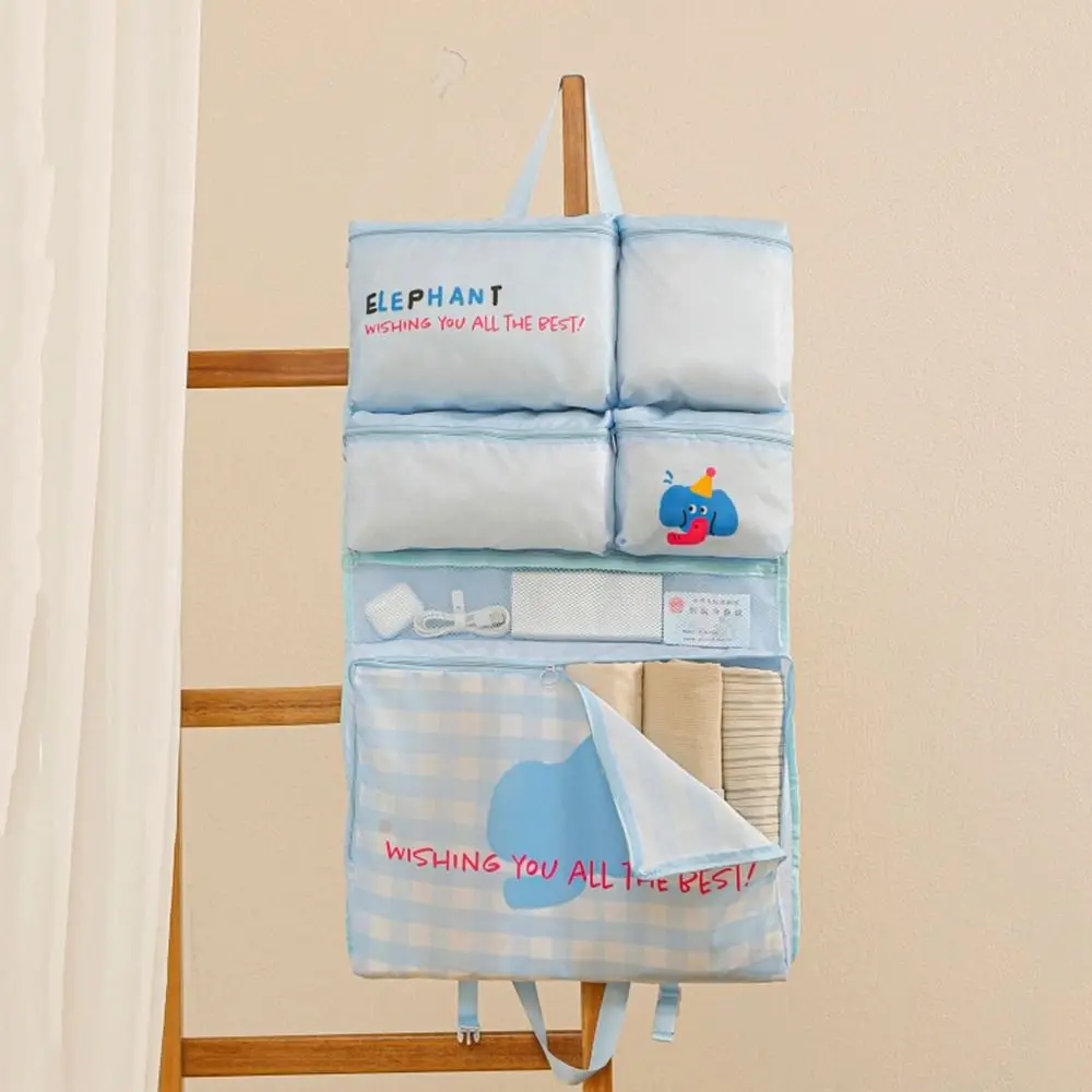 

Подвесная дорожная сумка для хранения 6 в 1, большая вместительная складная сумка для упаковки одежды, моющаяся пылезащитная сумка для хранения багажа