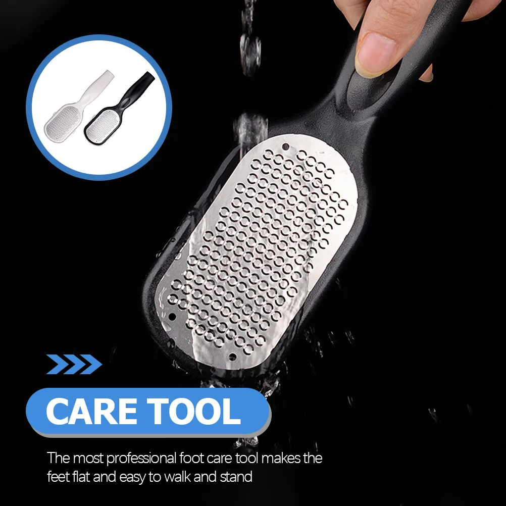 

2pcs Portable Foot Rasp For Dead Skin Removal Callus Remover Household Household Callus Remover Foot Care Tool Nail Art File