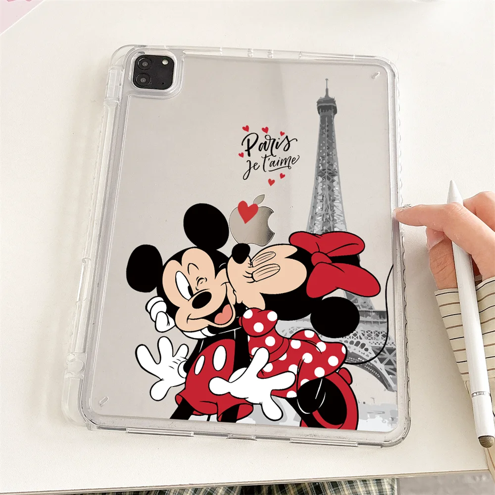 

For iPad Pro 11 2024 Case Air 2025 11th Air3/4/5 10.9 10.2 9th 10th 7th 8th Generation 9.7 Mini6 7 Acrylic Cover Mickey Minnie