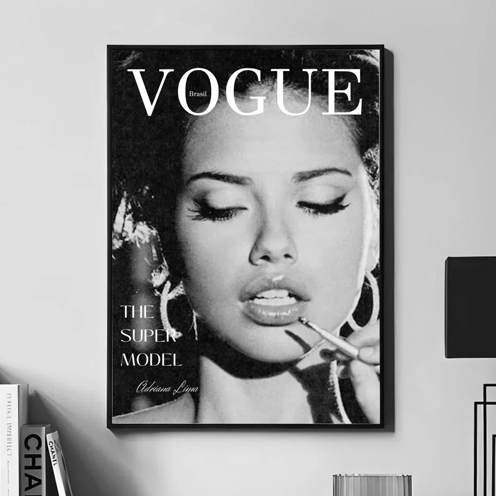 Victoria Supermodels Adriana Secret Lima Poster Wall Art Home Decor Room Decor Canvas Painting Living Room Restaurant Kitchen view 4