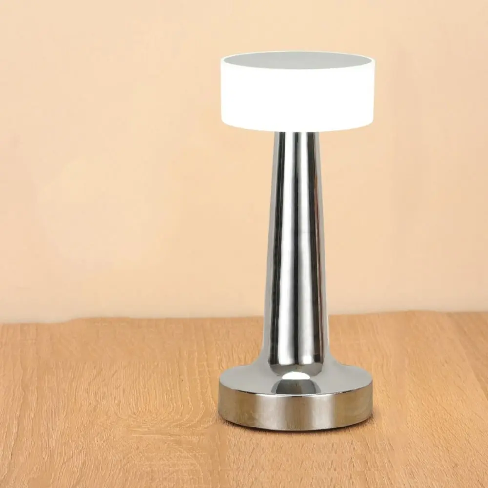 

Креативная ретро-настольная лампа с регулируемой яркостью, сенсорным управлением, светодиодная лампа для чтения, беспроводная светодиодная прикроватная лампа, атмосферное освещение для отелей