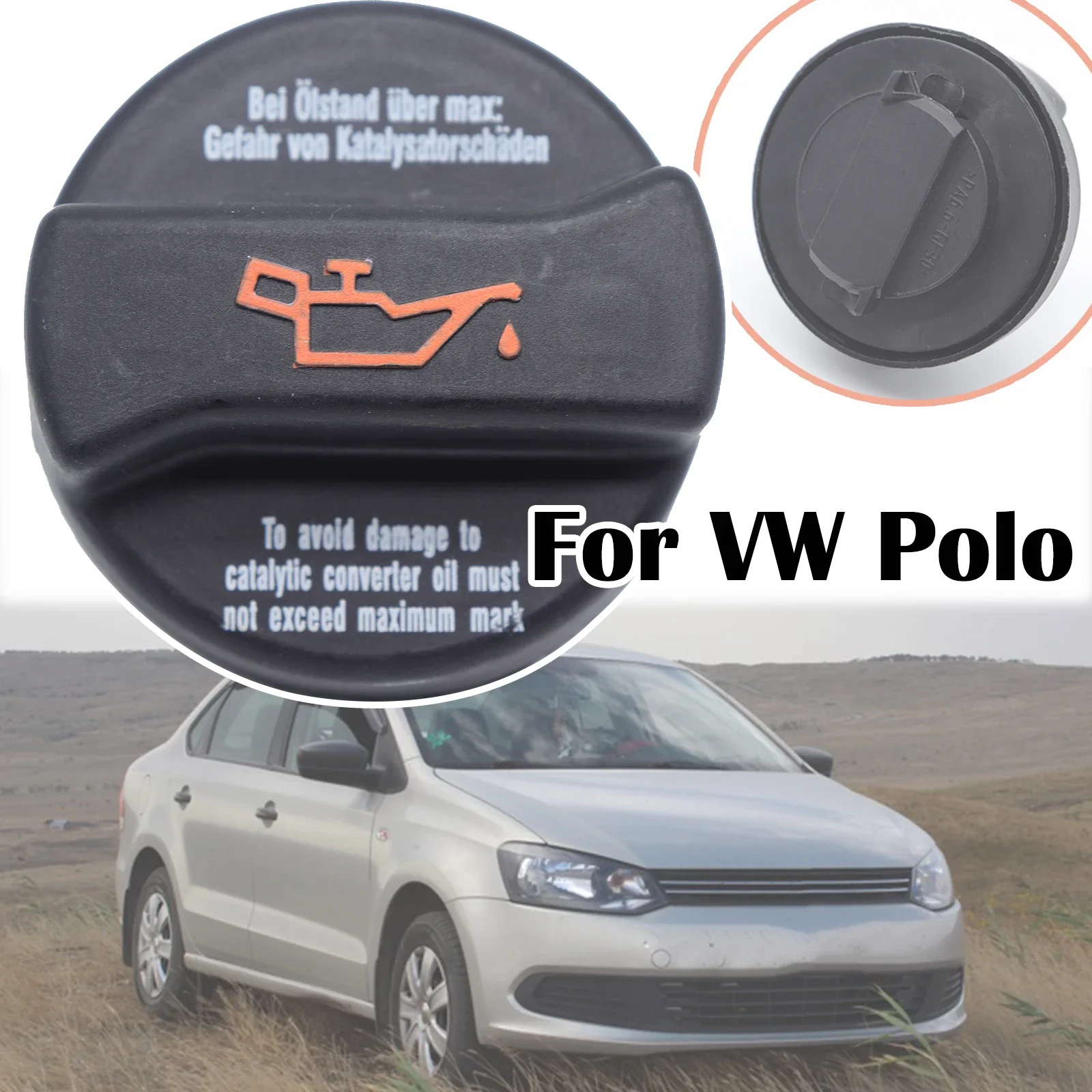 

Engine Oil Filler Cap For VW Polo MK3 MK4 MK5 6N 6R 9N 6K 6R 6V 9A 9J Gas Tank Fuel Cover Lid Plug Replacement Parts 1991 - 2014