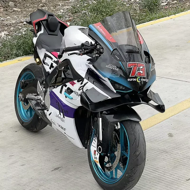 CFMOTO 675SR-R 675 SR-R의 경쟁력 있는 하단 립 스포일러 대형 전면 립 무손상 직선형 측면 엣지 스포일러 수정 썸네일 3