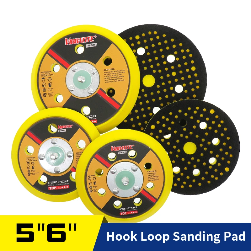 5 Inch 6 Inch Hook  Loop DA Backing Plate MultiHole Dual-Action Random Orbital Sanding Pad For Sander Polisher Auto Woodworking