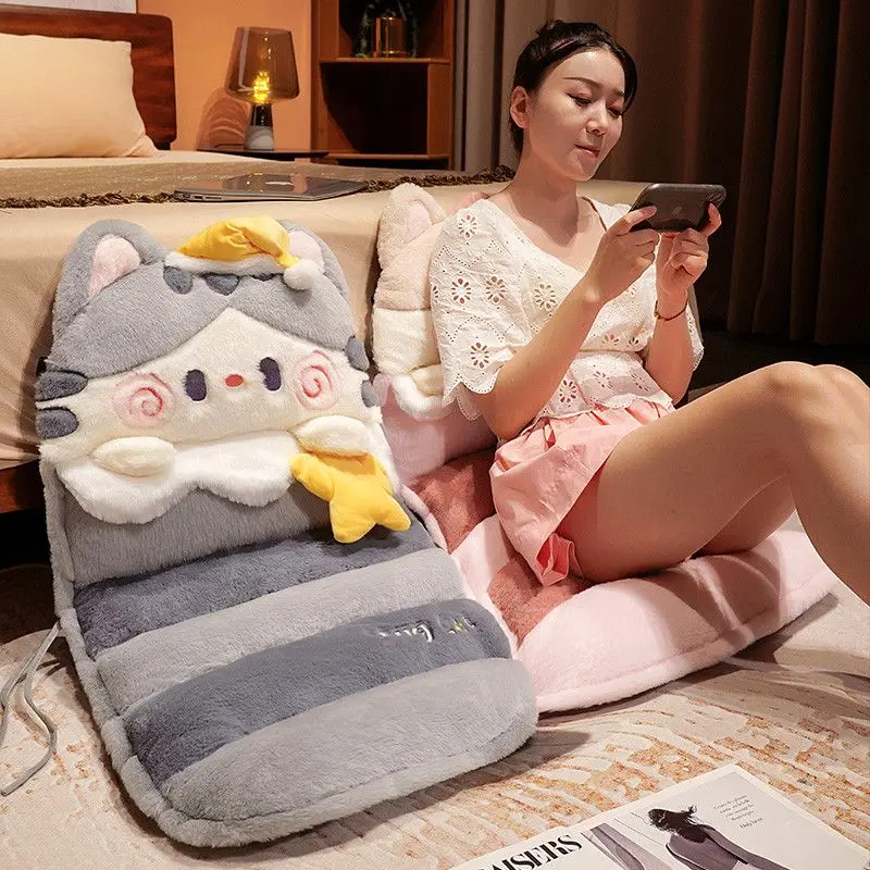 

45X90CM Cartoon Plush Cushion Office Chair Single Casual Seat Cushion Home Sofa Cushion Bay Window Tatami Futon Mat Cushions