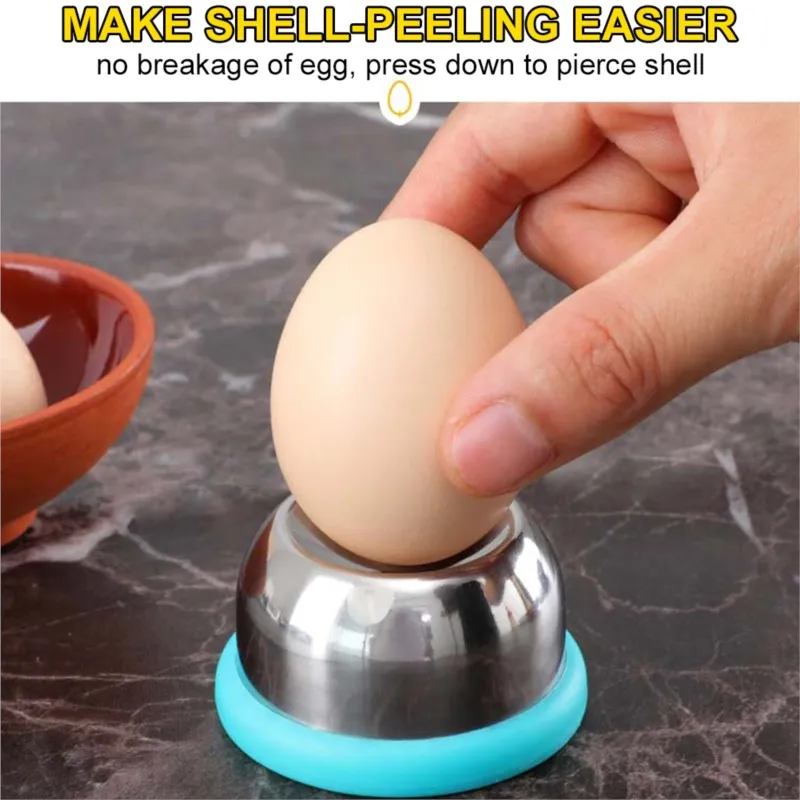 Egg Piercer Stainless Steel Boiled Separator Bakery Hole Puncher Prickers Needle Egg Kitchen Gadgets Separator Piercing Tool