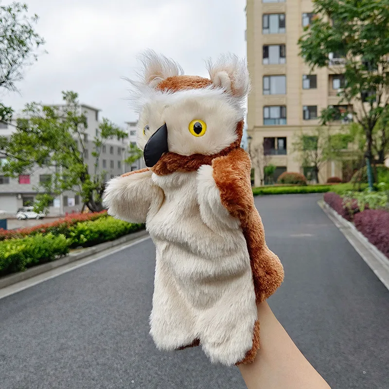 

New Hand Doll Plush Toy Family Parent Child Doll Kindergarten Story Prop Animal Owl Doll