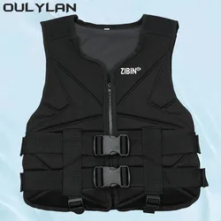 Oulylan Life Jacket Vest Water Sports Kayaking Surf Drifting for Adult Children Life Jacket Neoprene Safety Vest Rescue Boats