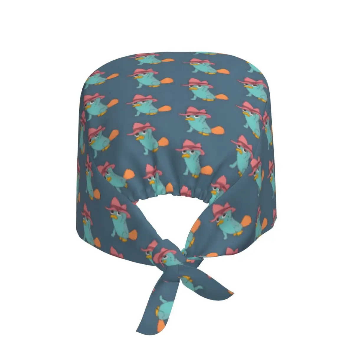 Custom Perry The Platypus Cleaning Working Cap Comfortable Men Women Cute Scrub Cap Surgicals Hat Nurse Scrubs Hat For Dentist