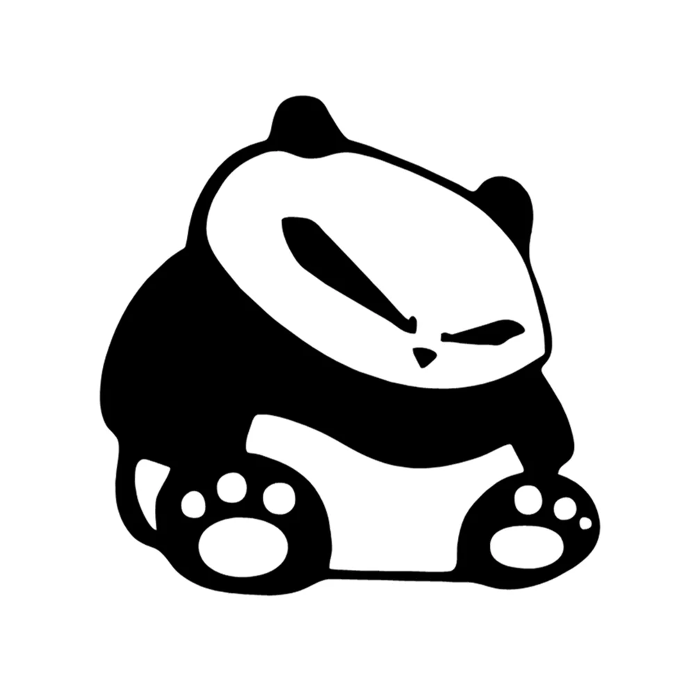 

15.2*15.1CM Cartoon Panda Cool Face Vinyl Car Stickers Fashion Reflective Car Styling Decal