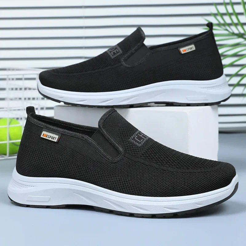 Men's 2024 autumn new versatile single shoe with soft sole, comfortable one foot shoe, fashionable and casual fabric shoes