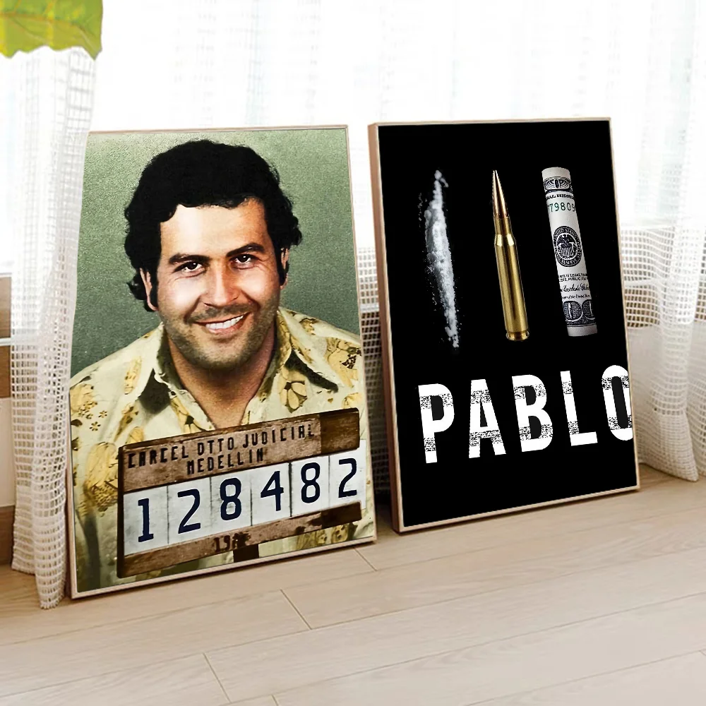 Narcos TV Series Pablo Escobar Self-adhesive Art Poster Whitepaper Prints Posters Artwork Home Decor