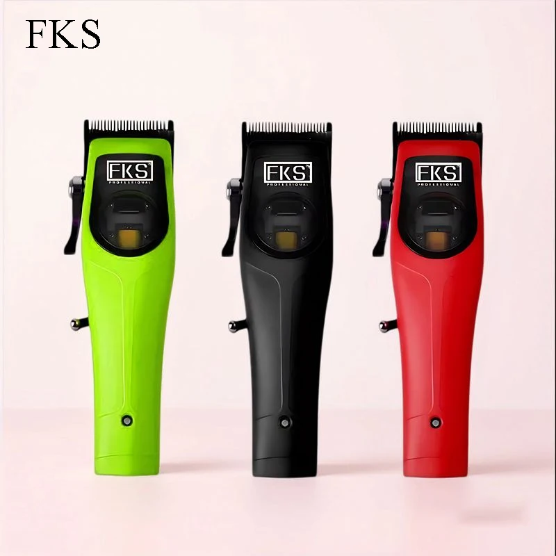 FKS Professional Hair Clipper 10000RPM Magnetic Levitation Professional Hair Clipper Alloy Blade Barber Shop Shearing Machine