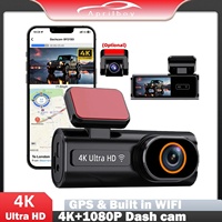 Aprilboy Dash Cam 4K UHD Car Camera Built-in 5.8Ghz WiFi APP Control Dual Lens Black Box Room Camera Super Night Vision