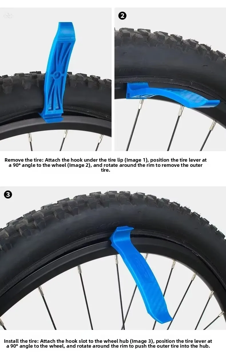 Fahrrad-Reifenhebel Multifunktionales MTB-Rennrad-Reifenentfernungswerkzeug Fahrrad-Reparatur- und Wartungszubehör für Erwachsene Radfahrer – Detail 5