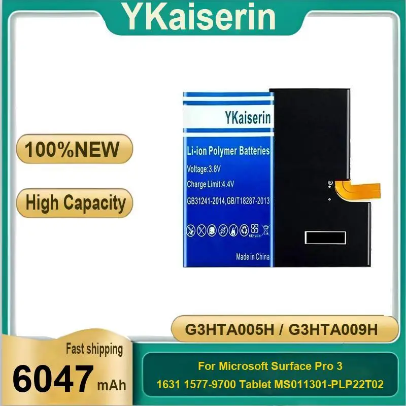 Laptop Battery G3HTA005H G3HTA009H 6047Mah For Microsoft Surface Pro 3 1631 1577-9700 Tablet MS011301-PLP22T02