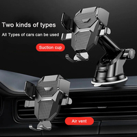 Sucker Adjustable Car Phone Holder Air Vent Clip Mount Mobile Cell Stand For iPhone15  Xiaomi GPS Mount Phone Stand Accessories