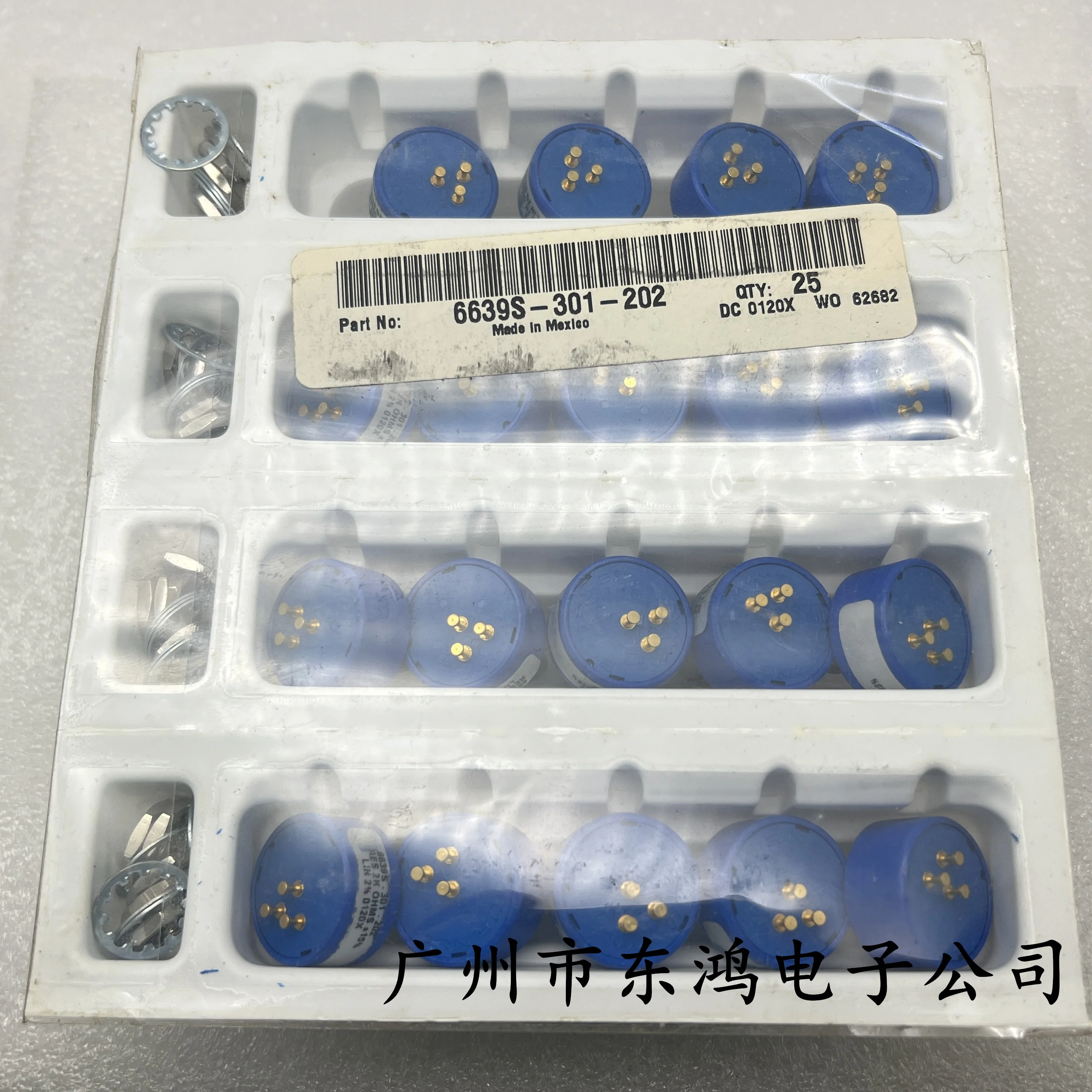 2 PCS original genuine potentiometer precision single-turn continuous rotation angular displacement